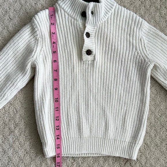 Janie and Jack Wool Blend Knit Sweater Antique White 4 Classic Winter Cozy Warm - Picture 11 of 12